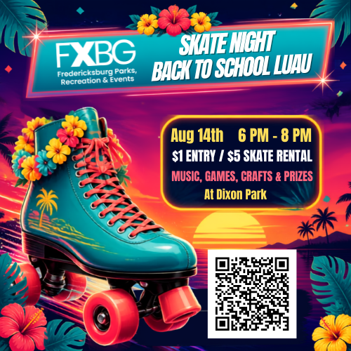 Back to School Luau Skate Night