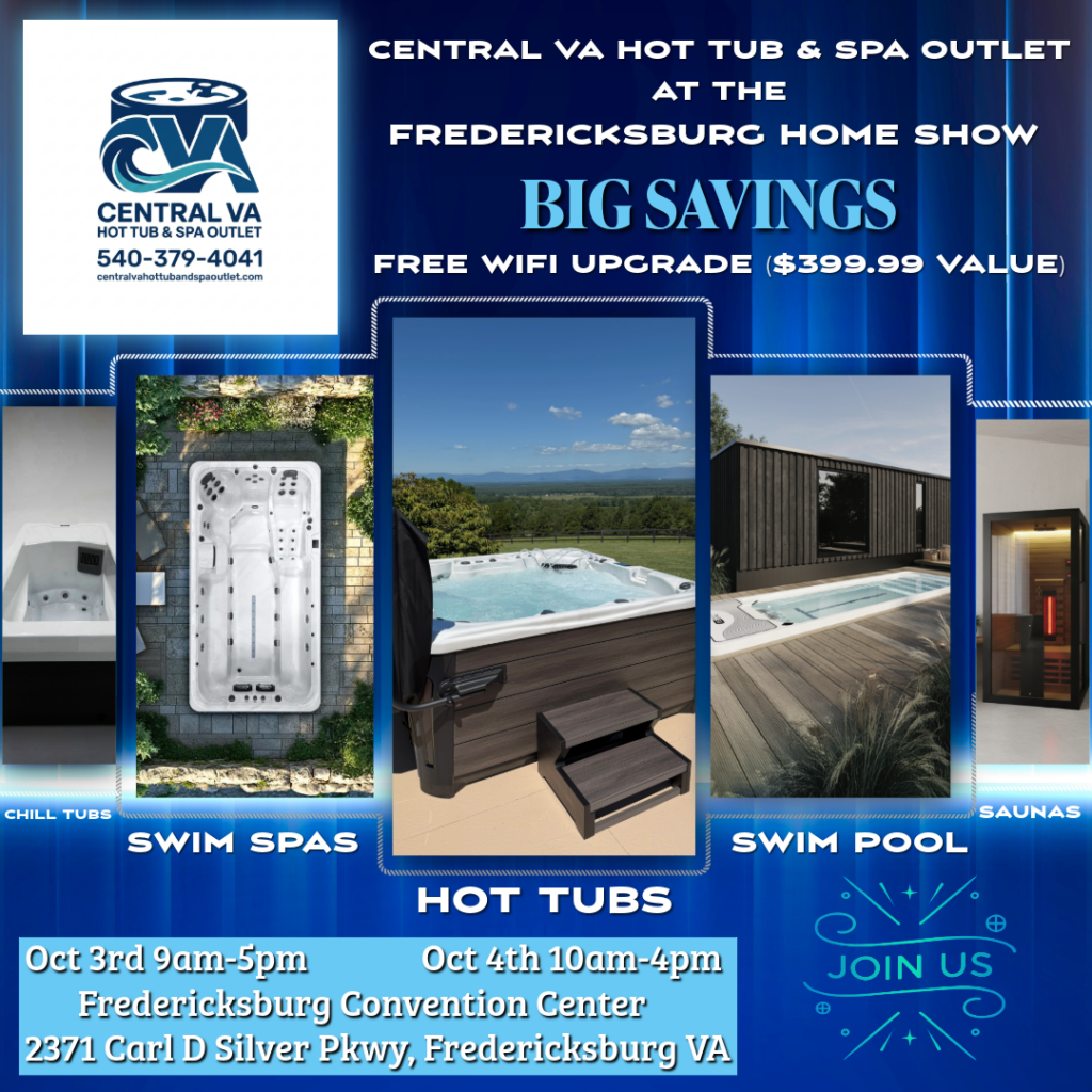 Central VA Hot Tub & Spa Outlet – At the Fredericksburg Home Show